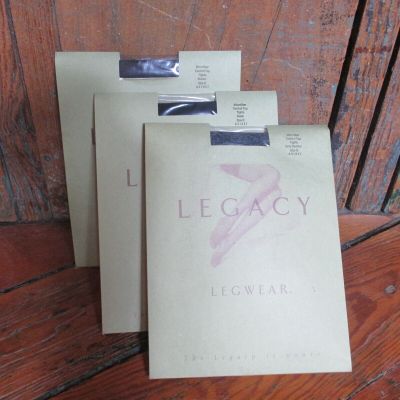 QVC Legacy Legwear Tights Size D Black Brown Grey Heather Size D Control Top